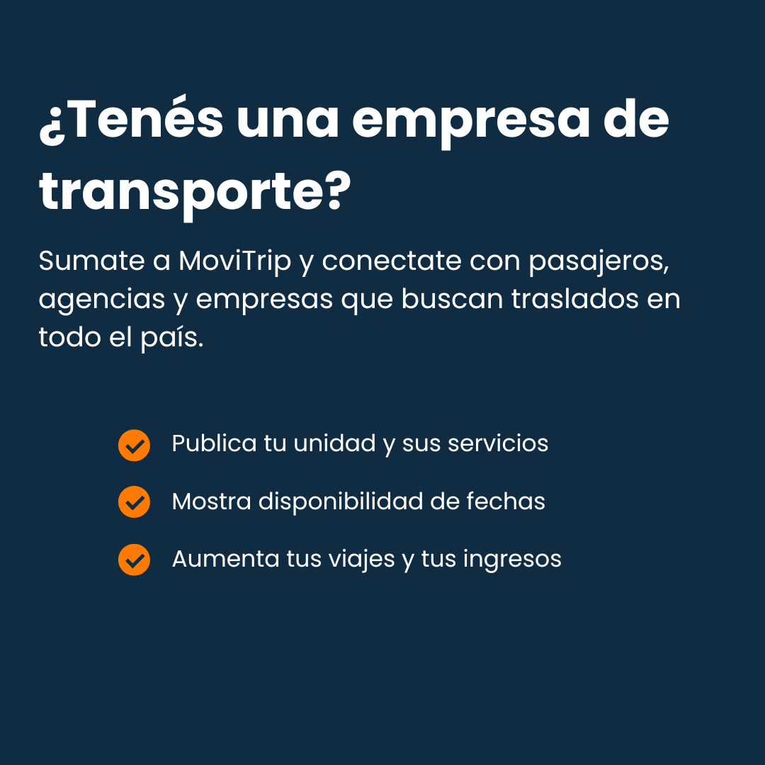 ¿tenés una empresa de transporte